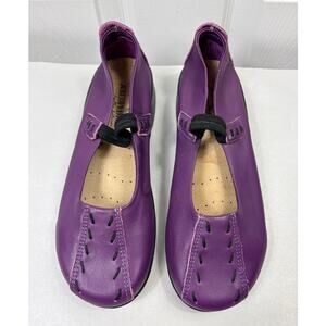 Arcopedico Shawna Purple Leather Mary Jane Shoes Flats Size 6.5